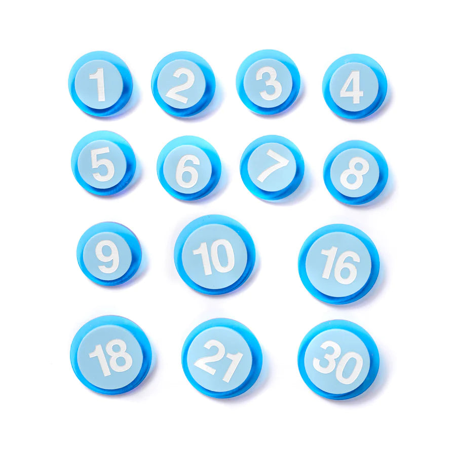 Birthday Badge - Blues // by Hello Kit Co