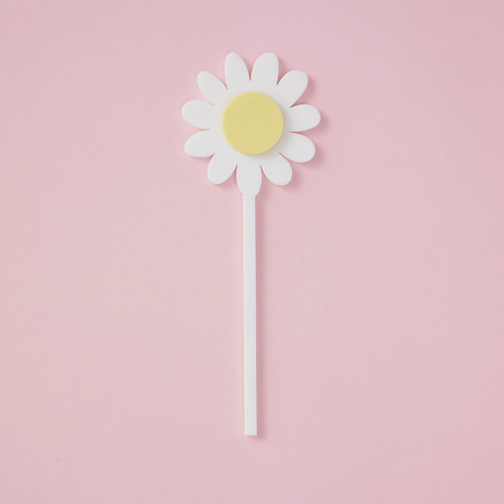 Daisy Cake Topper White // by Hello Kit Co