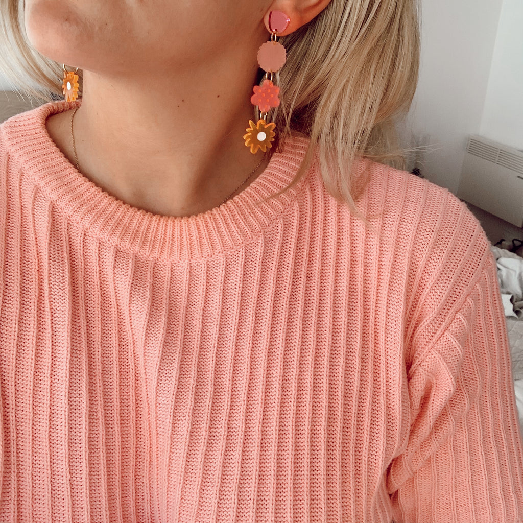 Zozo Floral Earrings // select colour