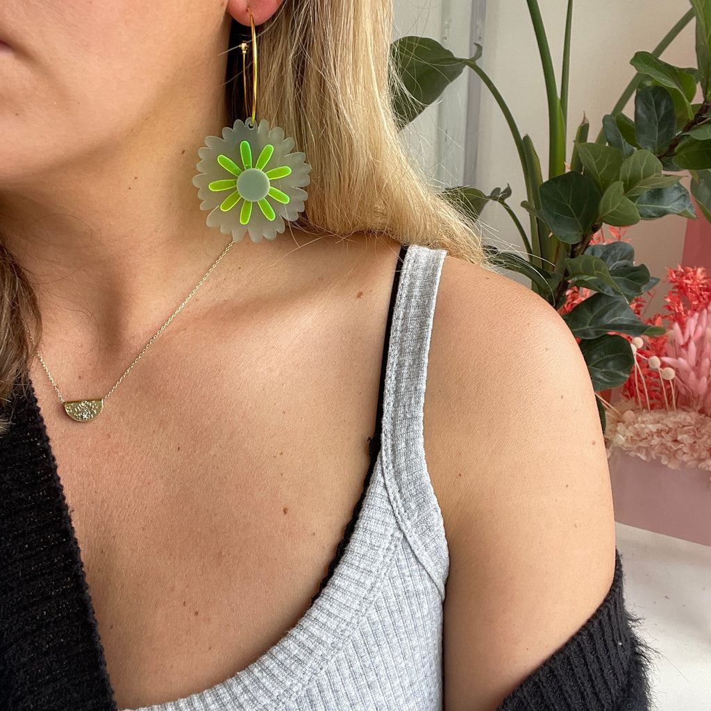 Wildflower hoops // Greens