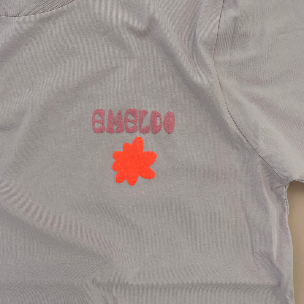 Emeldo T-Shirt // Orchid with Puff Logo // womens classic XS, S