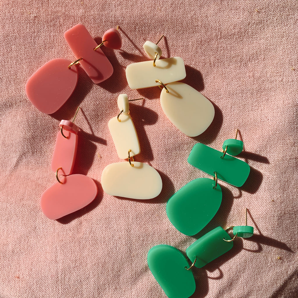 Polly Mis-matched Earrings // Select colour