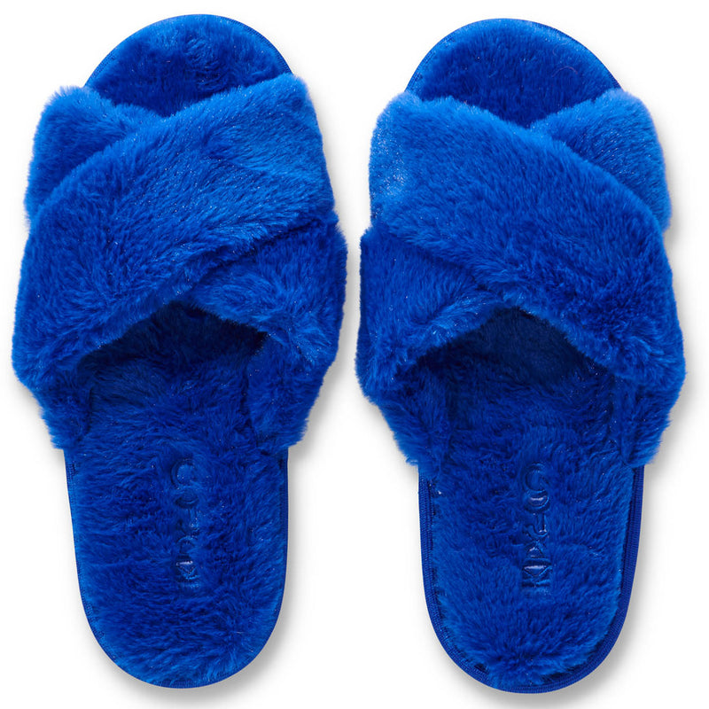 DAZZLING BLUE ADULT SLIPPER by Kip and Co 35/36 LAST ONES
