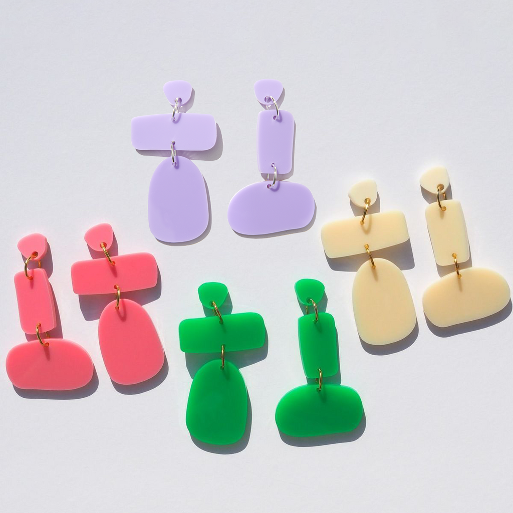 Polly Mis-matched Earrings // Select colour