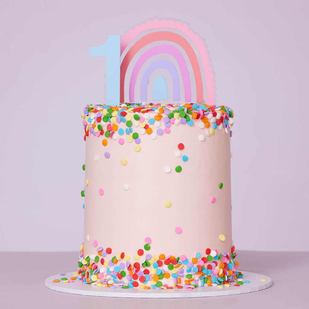 Rainbow Cake Topper // by Hello Kit Co