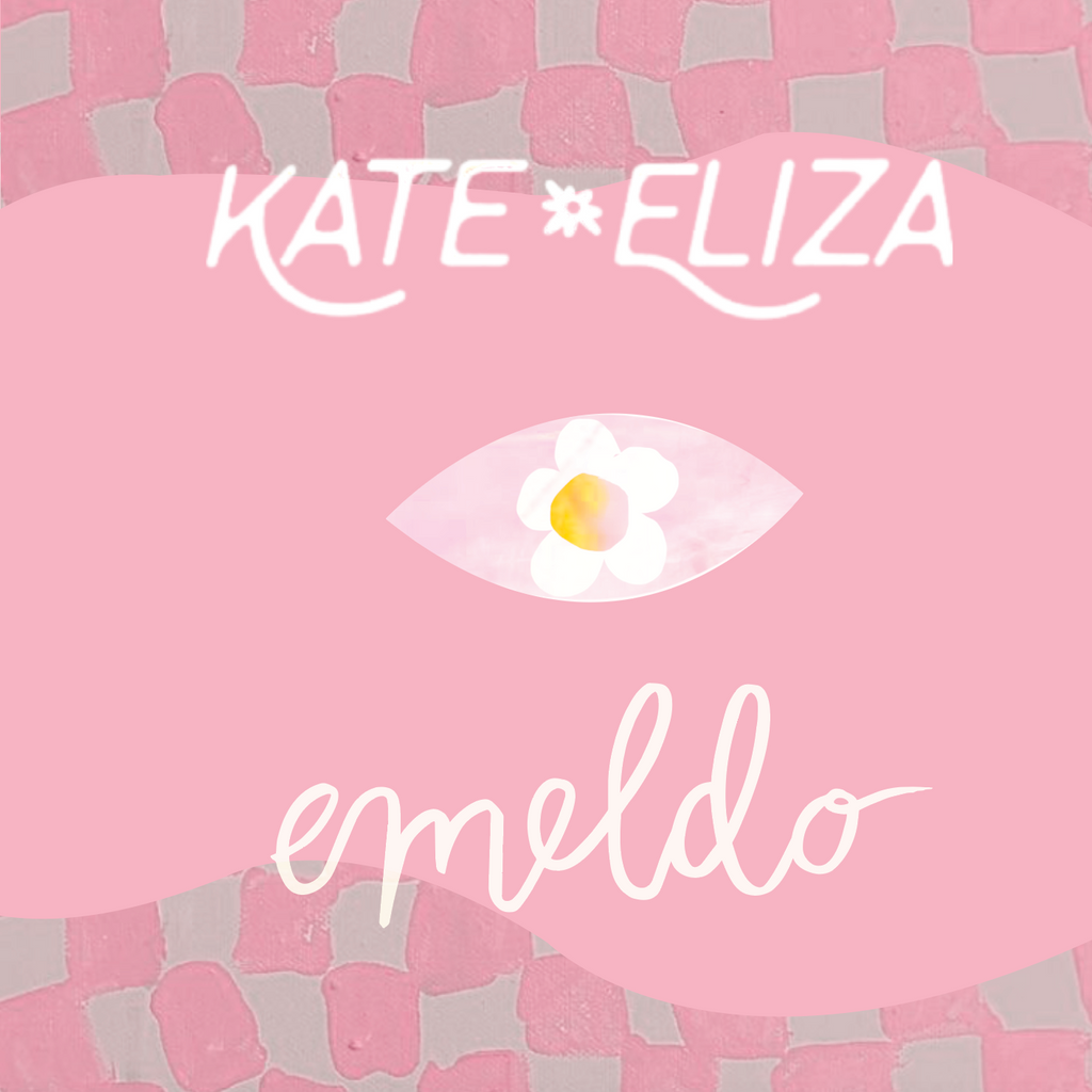 Kate Eliza x Emeldo Collaboration Earrings // get happy dangles