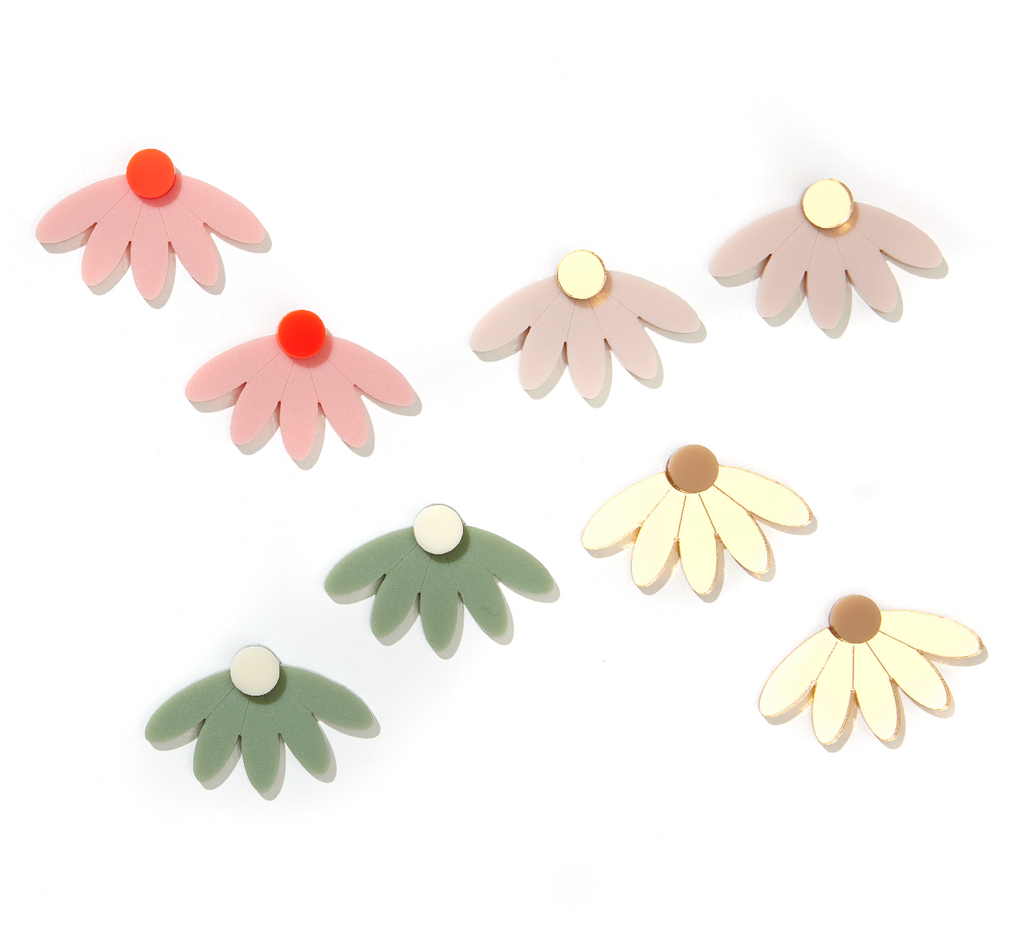 Fleur Flower Studs // select colour