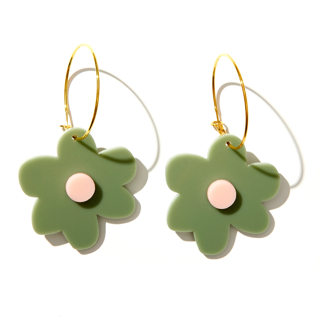 Flower power earrings // select colour