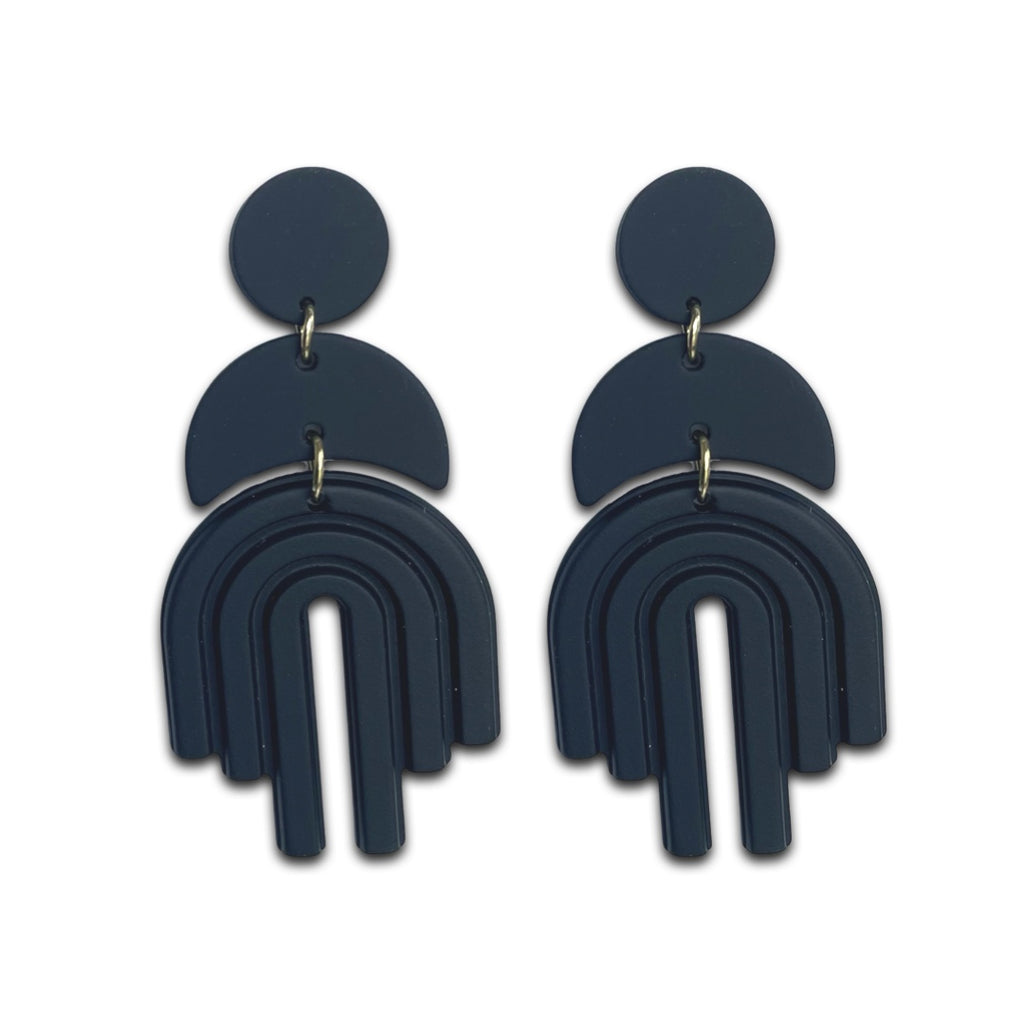 Clara Earrings // Black