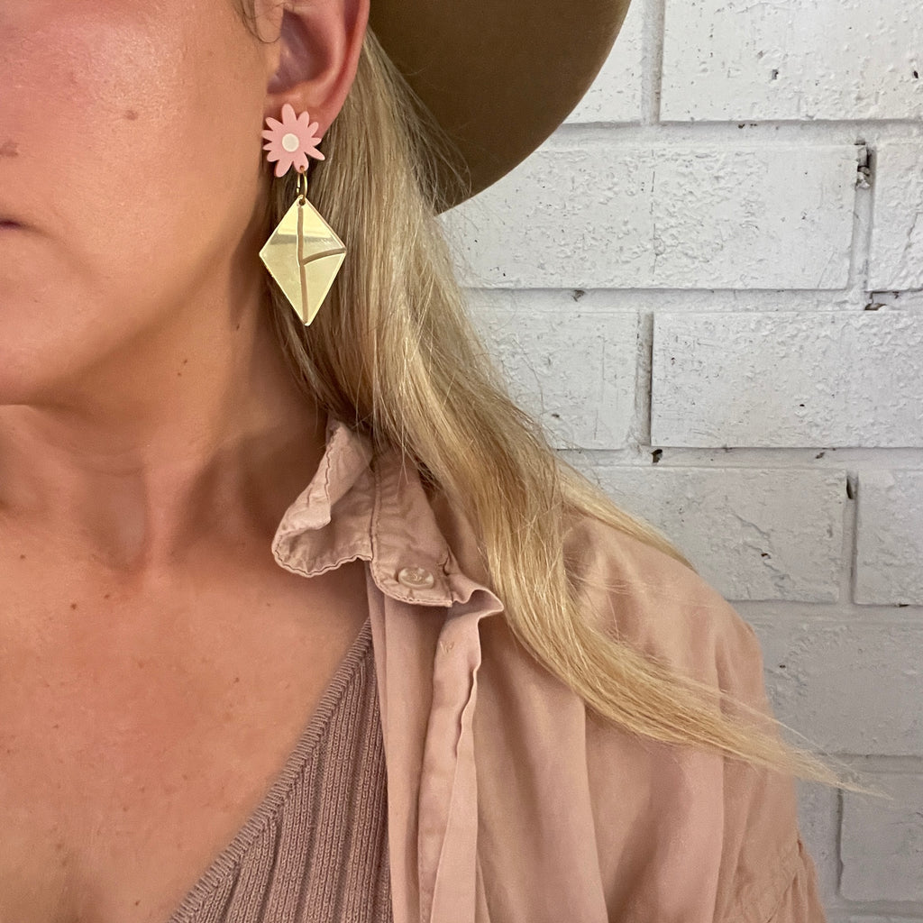 Kate Eliza x Emeldo Collaboration Earrings // get happy dangles